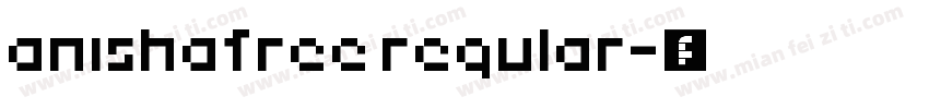 anishafree regular字体转换